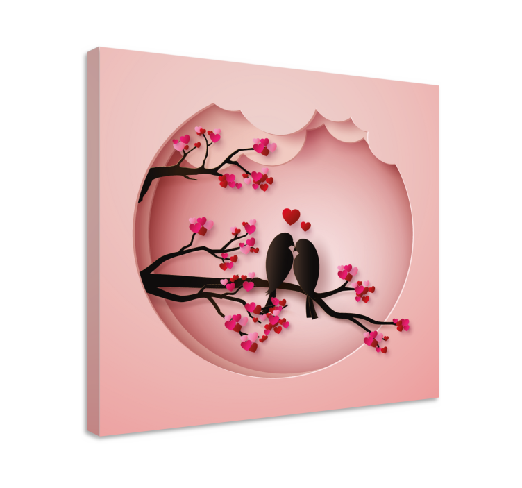 현대 새 키스 새 캔버스 아트 - TenStickers