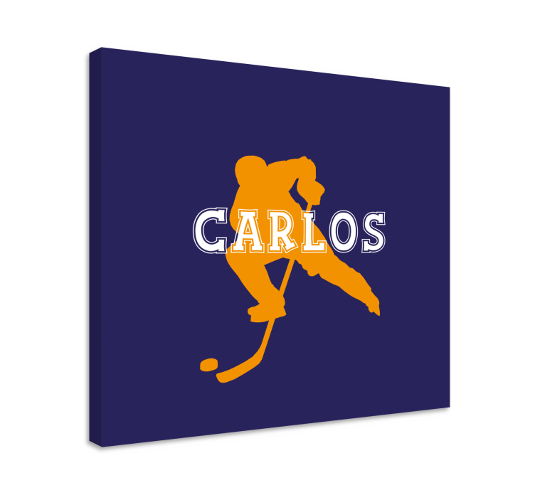 스포츠 박스 아이스하키 선수 - TenStickers