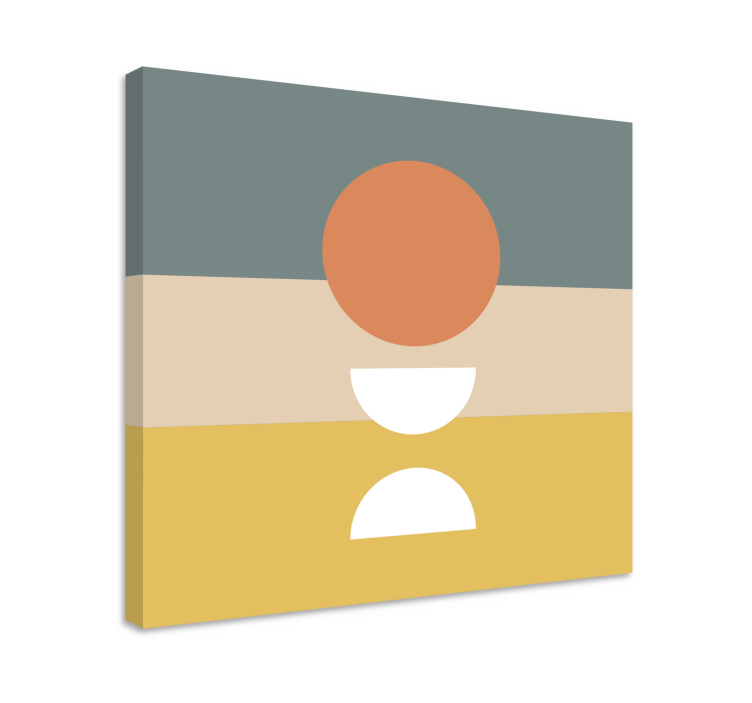 3 서클 플래그 기하학적 캔버스 스트라이프 - TenStickers