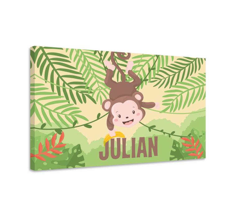 공룡이 있는 그림 원숭이 매달리기 재미 - TenStickers