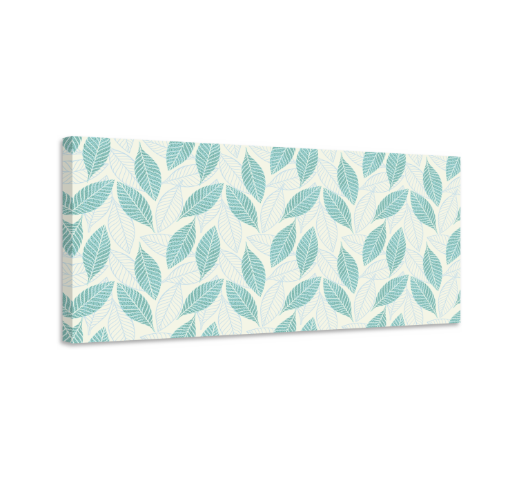 꽃과 식물이 있는 그림 섬세한 잎 패턴 - TenStickers