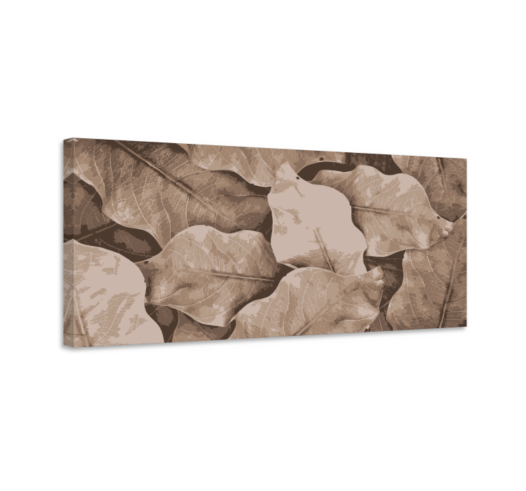 꽃과 식물이 있는 그림 층층이 쌓인 식물 잎 - TenStickers