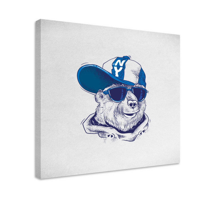 동물 그림 멋진 곰 스타일 - TenStickers