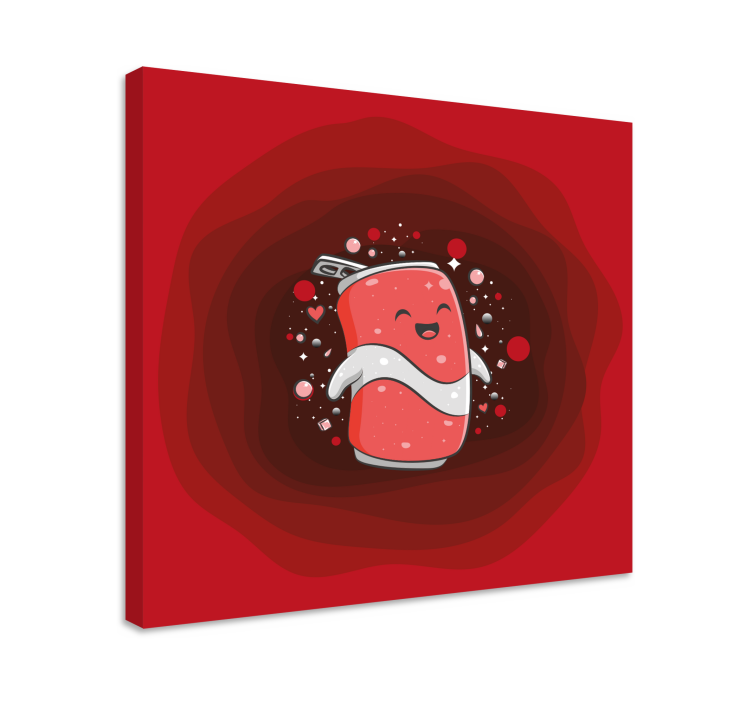 다른 텍스트가 있는 표 행복한 음료 캐릭터 - TenStickers