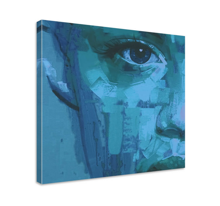 인물 및 수치 표 eye detail blue - TenStickers