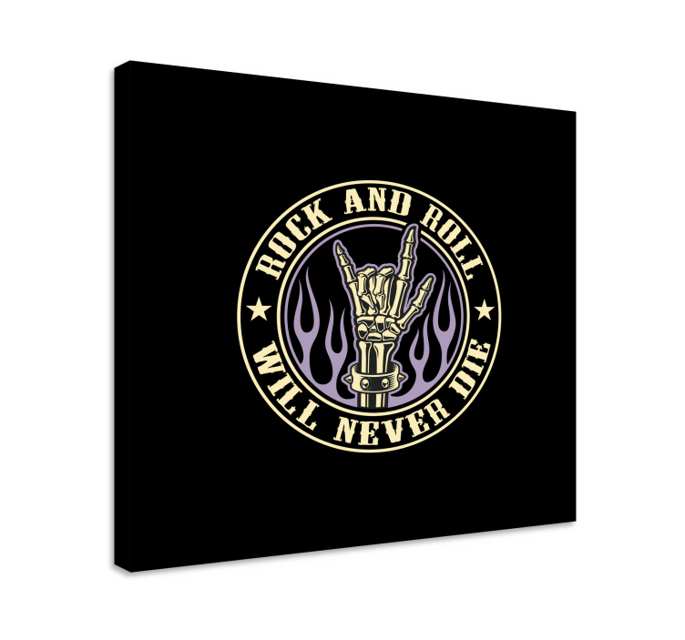 음악 스타일 차트 록 핸드 심볼 - TenStickers