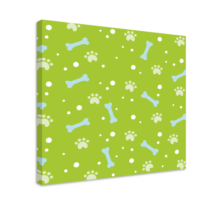 강아지와 함께 찍은 사진 발자국 패턴 - TenStickers