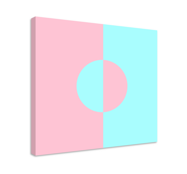 기하학적 효과 페인팅 원과 분할 - TenStickers