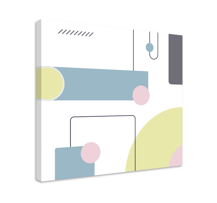 현대 회화 추상 기하학적 구성 - TenStickers