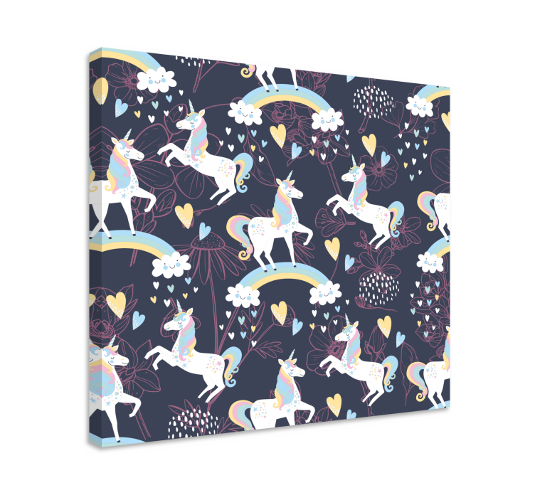 테이블 일각수 매혹적인 유니콘 놀이 - TenStickers