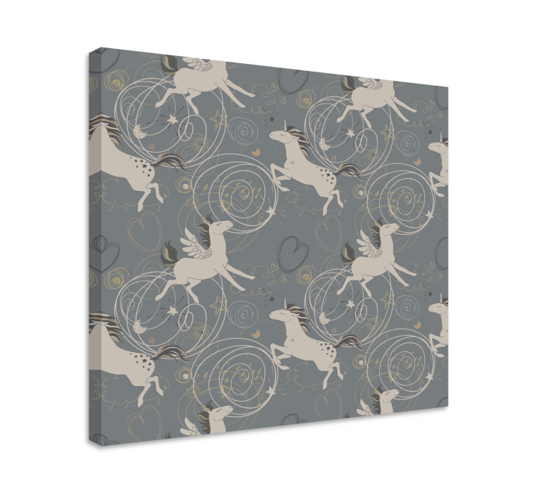 테이블 일각수 신비로운 날개 달린 생물 - TenStickers