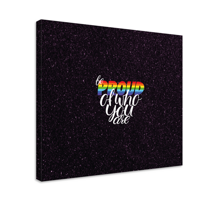 쉼표가 반전된 상자, 자랑스러운 메시지 - TenStickers