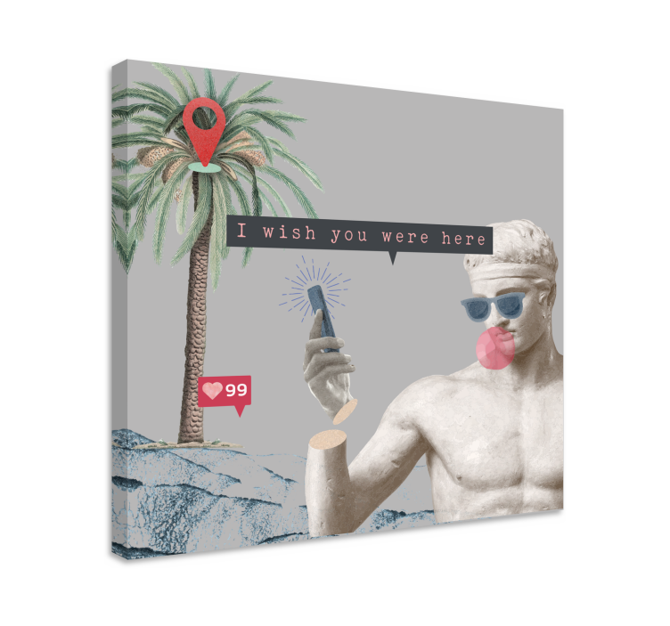 쉼표가 반전된 상자, 당신이 여기 있기를 바란다 - TenStickers