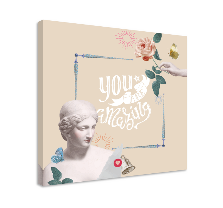 쉼표가 반전된 상자 당신은 놀라운 존재입니다 - TenStickers