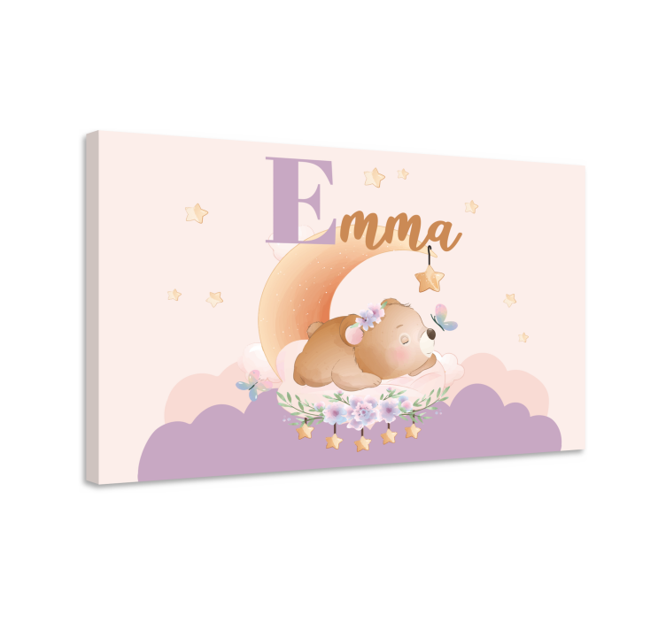 양식이 있는 테이블 아기 곰의 꿈 - TenStickers