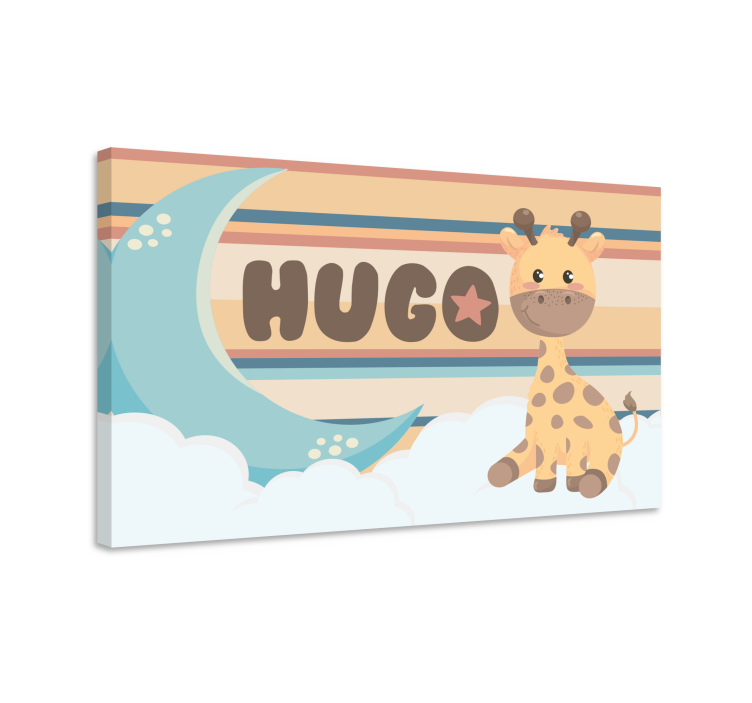 양식이 있는 테이블 장난꾸러기 기린 디자인 - TenStickers