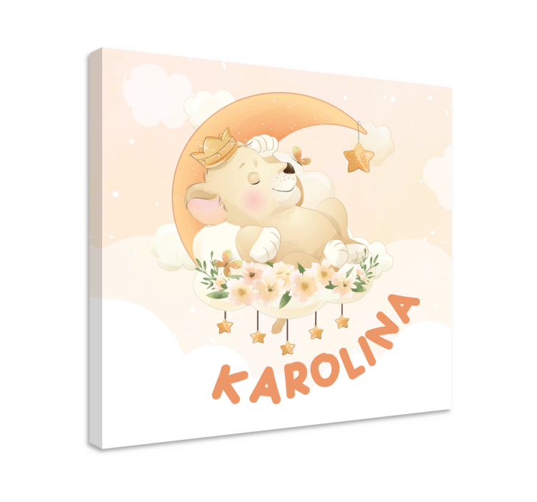 양식이 있는 테이블 꿈꾸는 졸린 곰 - TenStickers