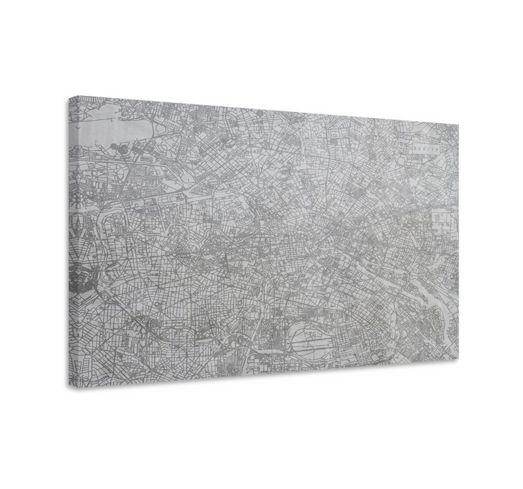 도시 지도 베를린 도시 캔버스 인쇄 - TenStickers