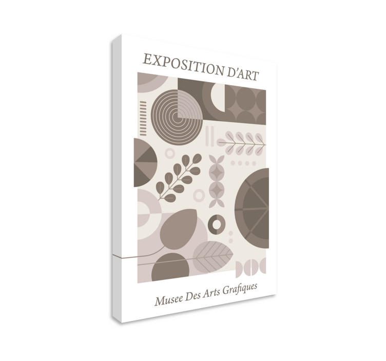 요약 표 - 기하학적 잎 패턴 - TenStickers