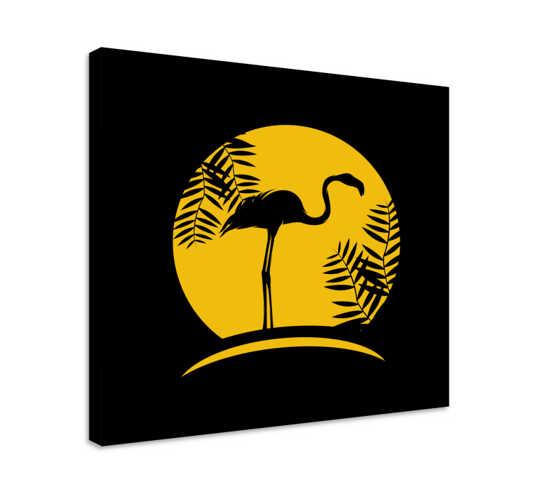 새 상자 우아한 플라밍고 실루엣 - TenStickers