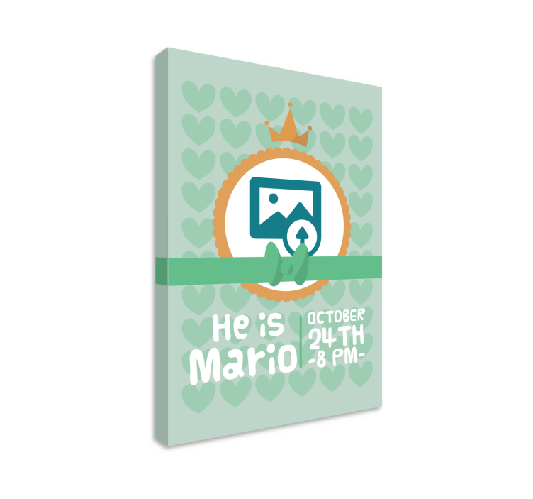 양식이 있는 테이블 그는 마리오입니다 - TenStickers