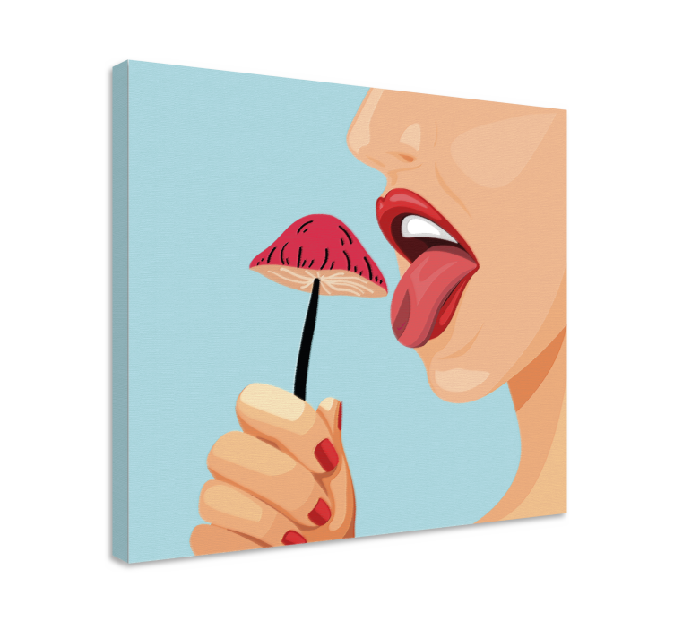 과일이 있는 그림 - 유혹의 달콤한 딸기 - TenStickers