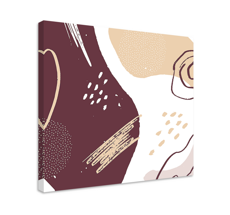 현대 회화 추상 형태 구성 - TenStickers