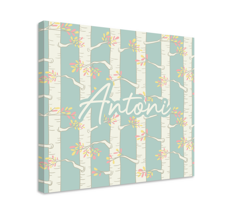 꽃과 식물이 있는 그림 자작나무 꽃 - TenStickers