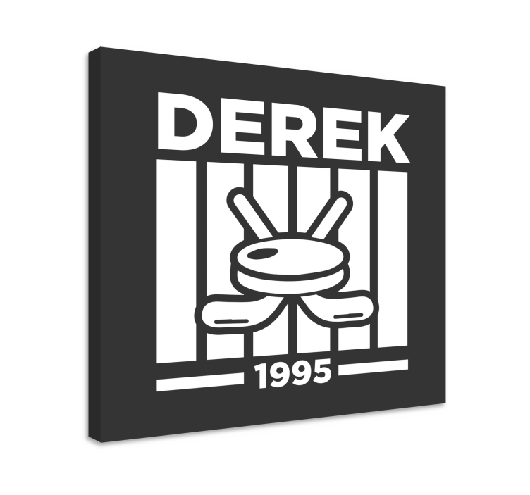 청소년용 테이블 개인화된 하키 디자인 - TenStickers