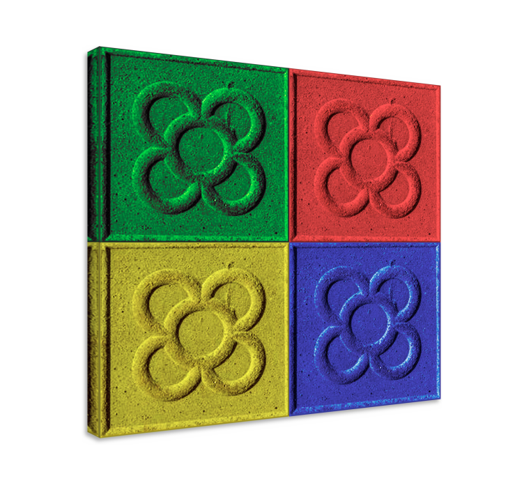 거실용 쿼드로 팝 아트 파노타일 - TenStickers