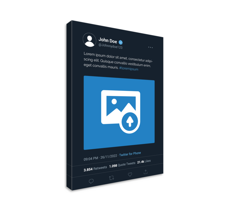 사용자 지정 가능한 프레임 x 트위터 화면 - TenStickers