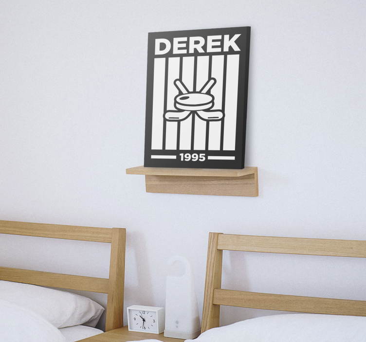 청소년용 테이블 개인화된 하키 디자인 - TenStickers