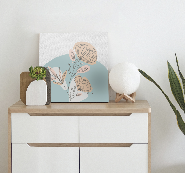 꽃과 식물이 있는 그림 세련된 우아한 배열 - TenStickers