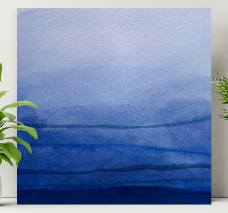 요약 표 레이어드 블루 톤 - TenStickers