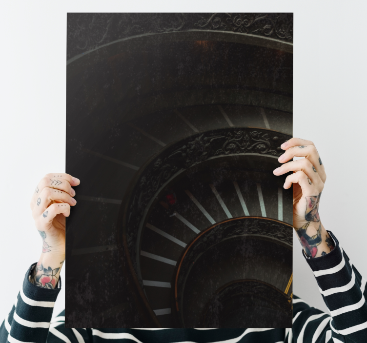 요약 표 나선형 계단 깊이 - TenStickers