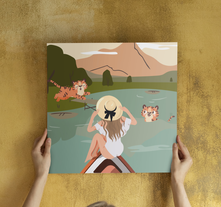 동물 그림 자연 속의 호랑이 - TenStickers