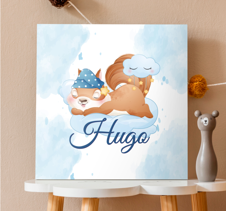 동물이 있는 블라인드 귀여운 꿈꾸는 다람쥐 - TenStickers