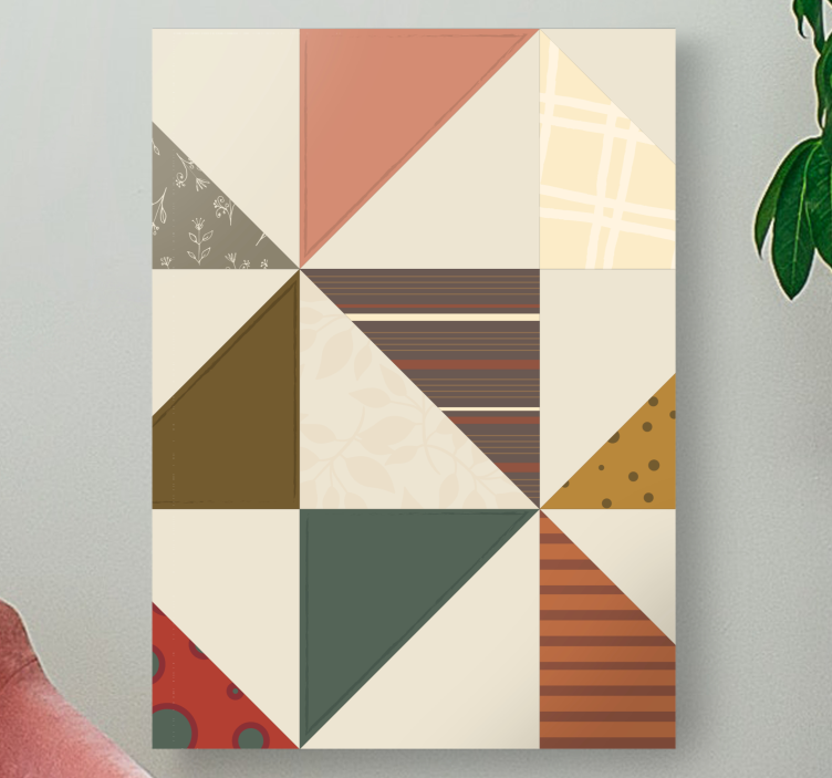 불로 그림 그리기 기하학적 패턴 모자이크 - TenStickers