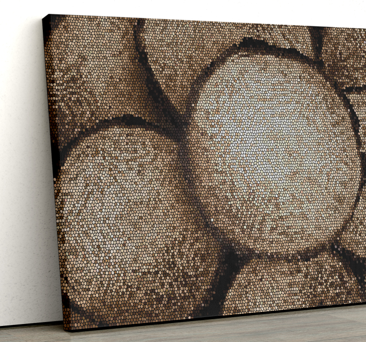 불로 그림 그리기 모자이크 부처님 프로필 - TenStickers