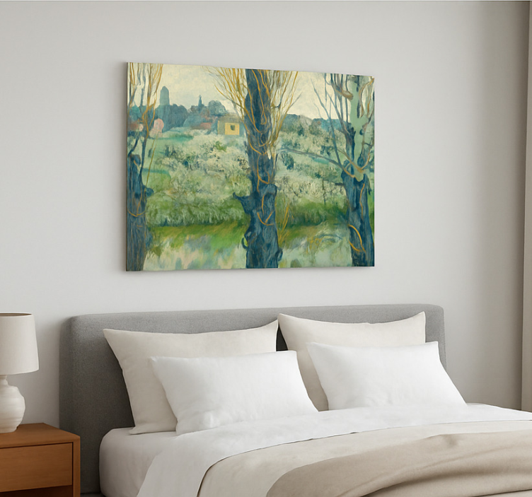 예술적 회화 아를 반 고흐의 풍경 - TenStickers