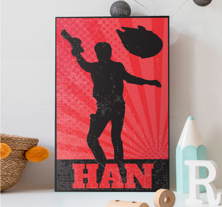 디자인 영화 캐릭터 캔버스 프린트 - TenStickers