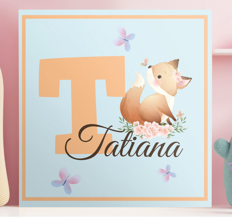 양식이 있는 테이블 친절한 여우 - TenStickers