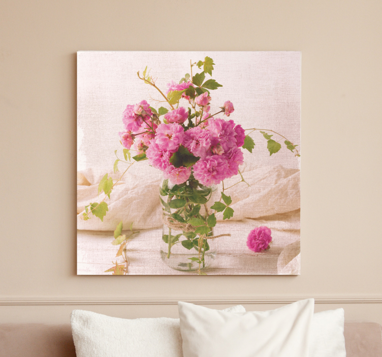 꽃과 식물이 있는 그림 블러시 보타니컬 컴포지션 - TenStickers