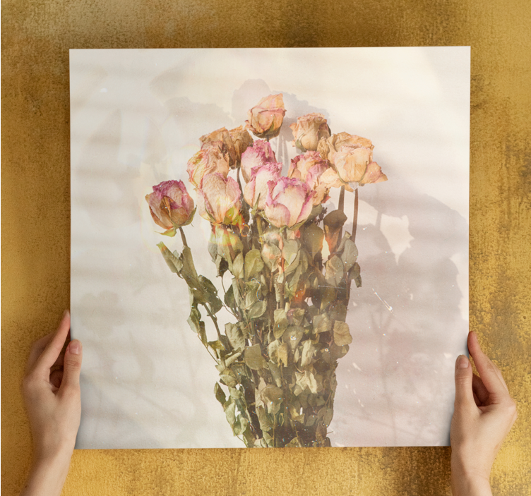 꽃과 식물이 있는 그림 장미 한 다발 - TenStickers