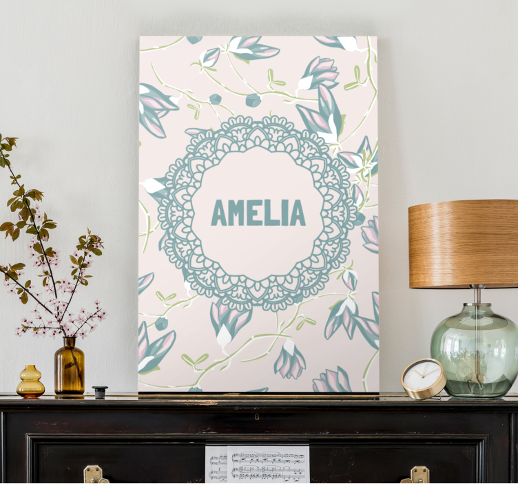 꽃과 식물이 있는 그림 플로럴 레이스 디자인 - TenStickers