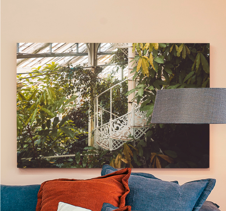 꽃과 식물이 있는 그림 풍성한 녹음의 조화 - TenStickers