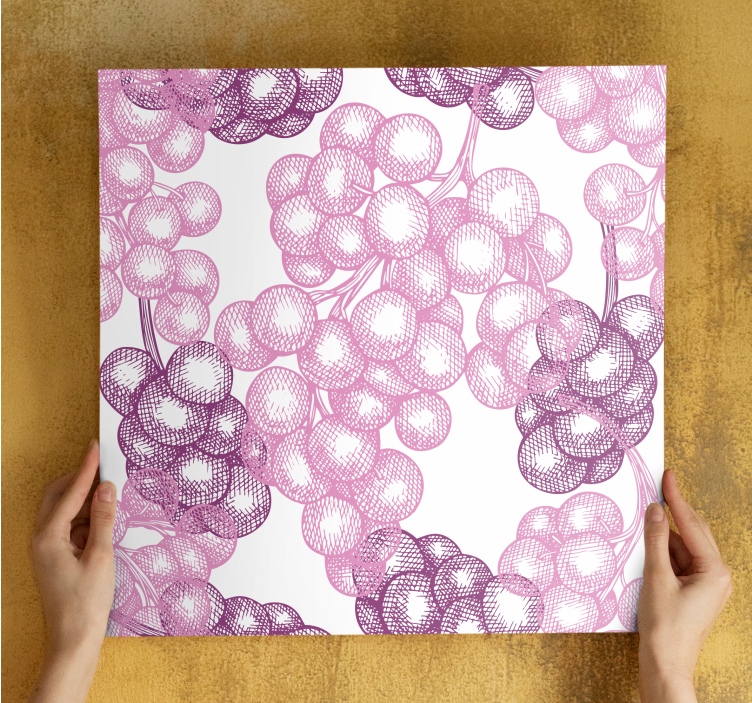 꽃과 식물이 있는 그림 핑크 플로럴 패턴 - TenStickers