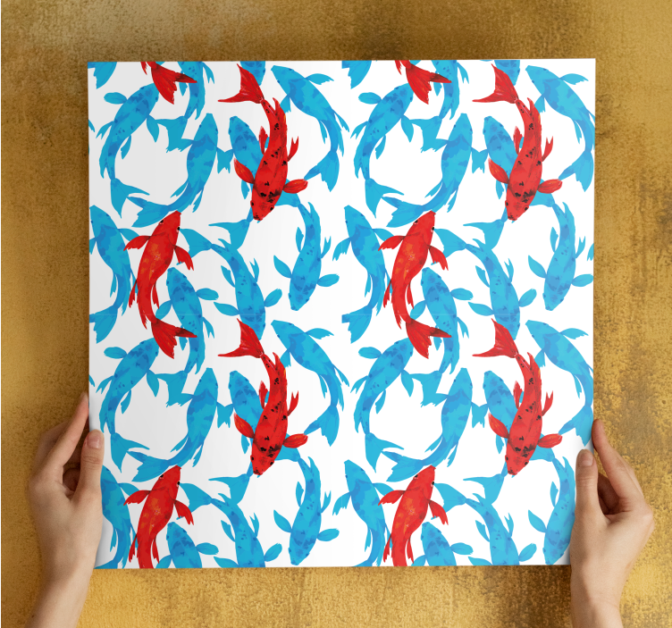 현대 회화 다채로운 물고기 디자인 - TenStickers