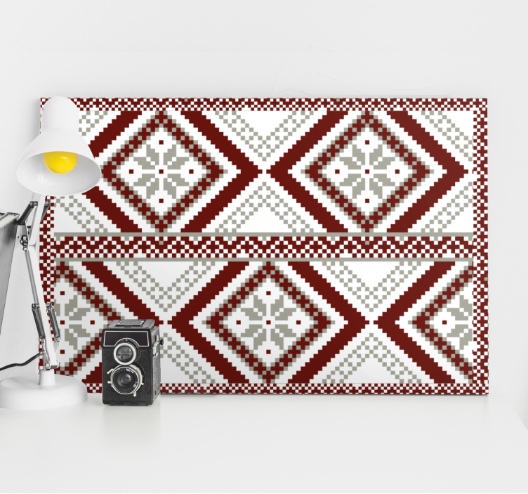 현대 회화 기하학적 다이아몬드 컨셉 - TenStickers