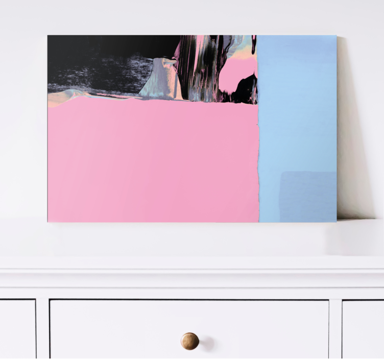 파스텔 색상 추상 미술 디자인 현대 캔버스 - TenStickers